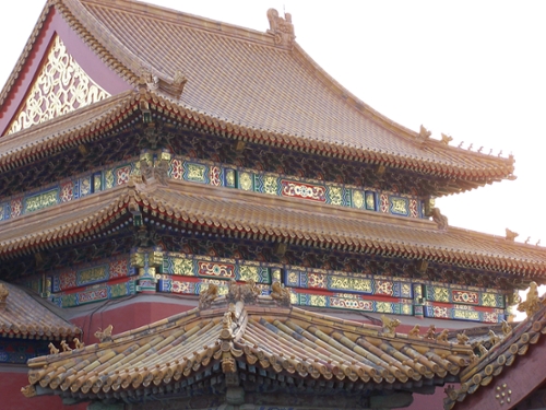 Roof top in the Forbidden City, Beijing